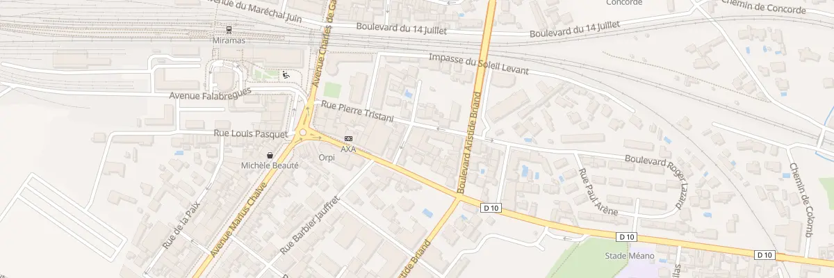 Plan du 8 Rue Denfert Rochereau à Miramas