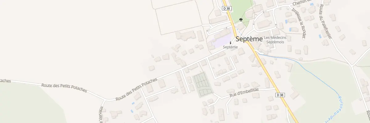 Plan du 162 Rte des Petits Potaches à Septème
