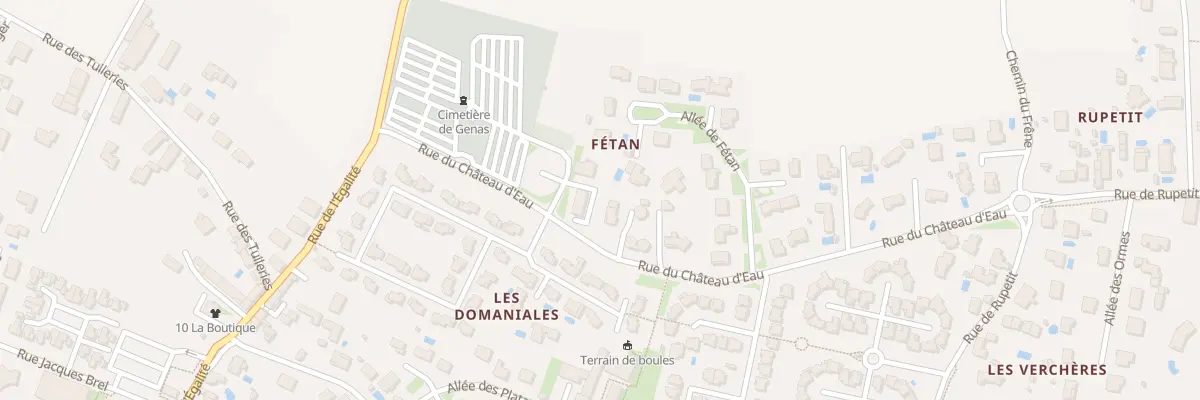 Plan du 3 Rue du Chateau d’Eau à Genas