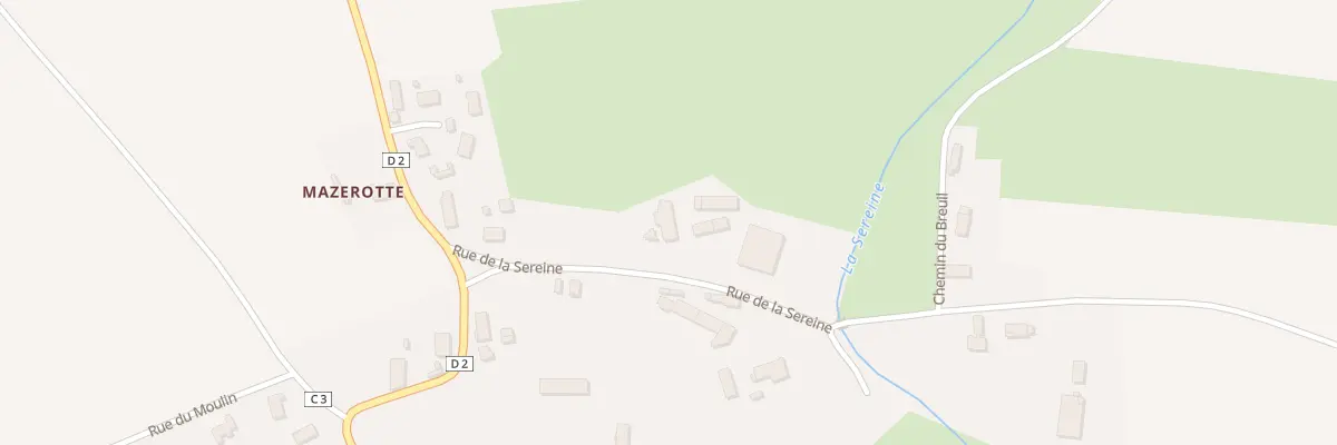 Plan du 9 Rue de la Sereine à Corgengoux