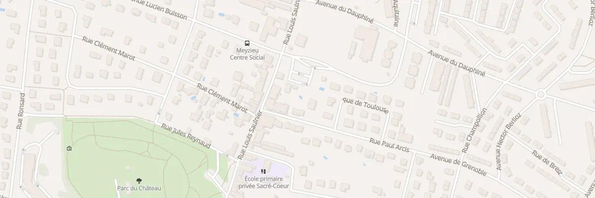 Plan du 3 Rue Paul Arcis à Meyzieu
