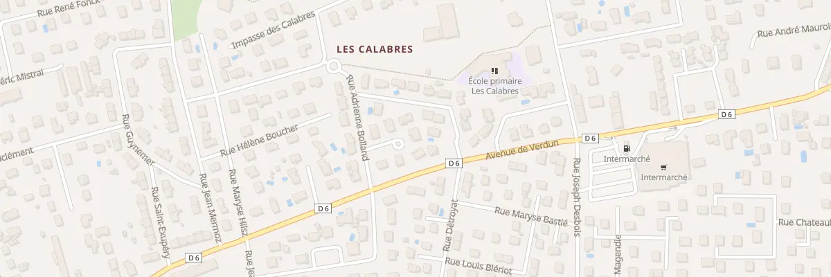 Plan du 8 Rue Adrienne Bolland à Meyzieu