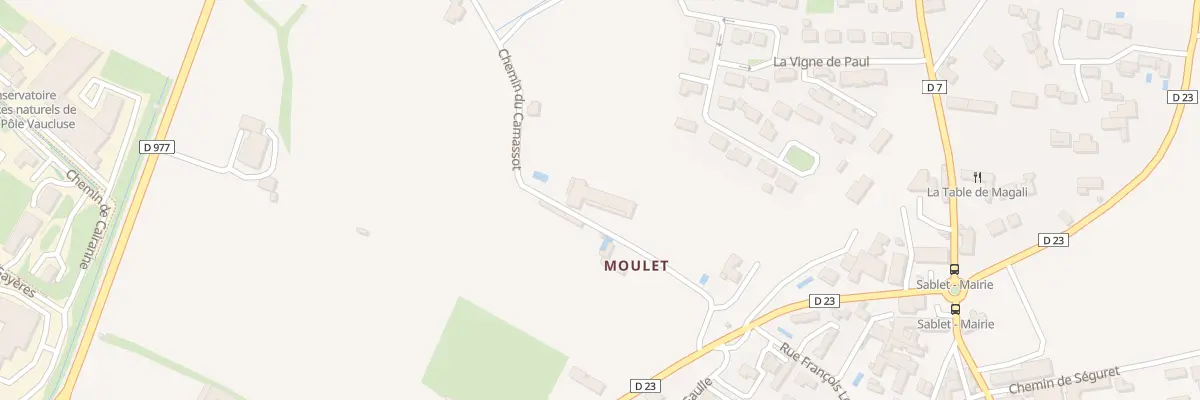 Plan du 170 Che du Camassot à Sablet