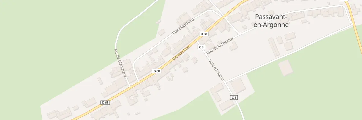 Plan du 23 Gr Grande Rue à Passavant-en-Argonne