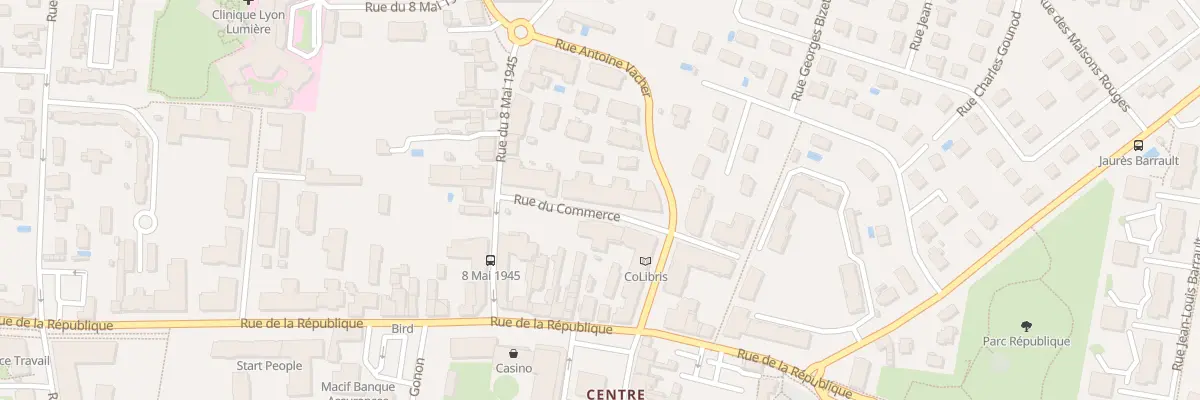 Plan du 11 Rue du Commerce à Meyzieu