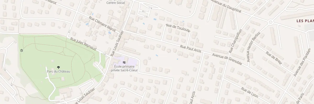Plan du 14 Rue Paul Arcis à Meyzieu