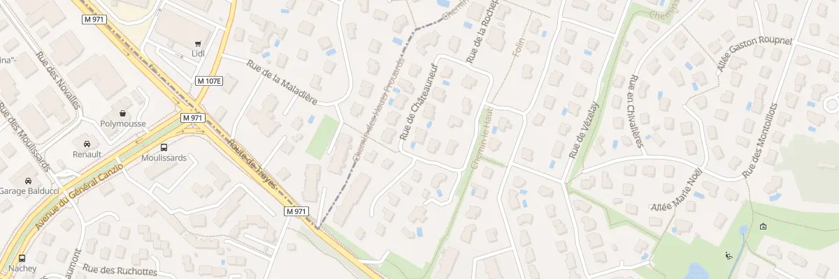 Plan du 7 Rue de Châteauneuf à Talant