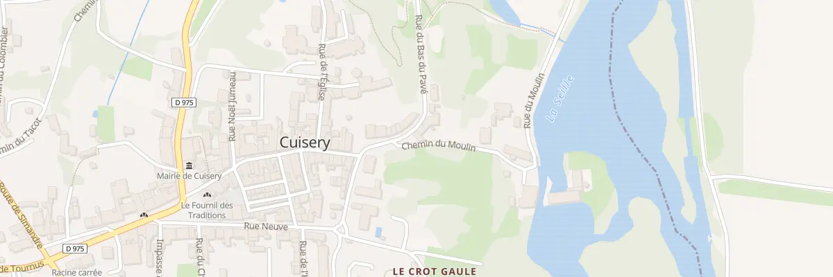 Plan du 68 Rue Bas du Pave à Cuisery