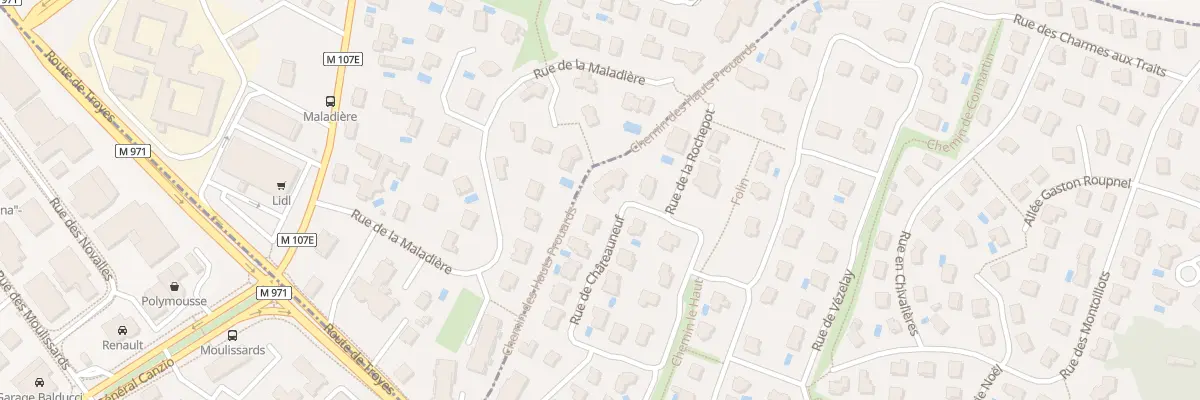 Plan du 2 Rue de Châteauneuf à Talant