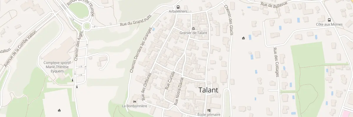Plan du 2 Rue Curiale à Talant