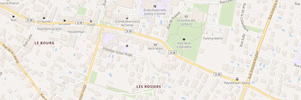 Plan du 72 Rue de la Republique à Genas