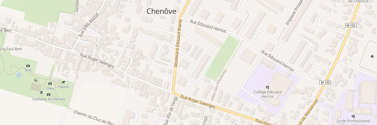 Plan du 4 Bd Edouard Branly à Chenôve