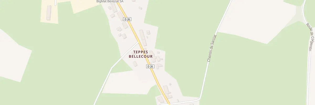 Plan du 421 Rte de Béréziat à Saint-Étienne-sur-Reyssouze