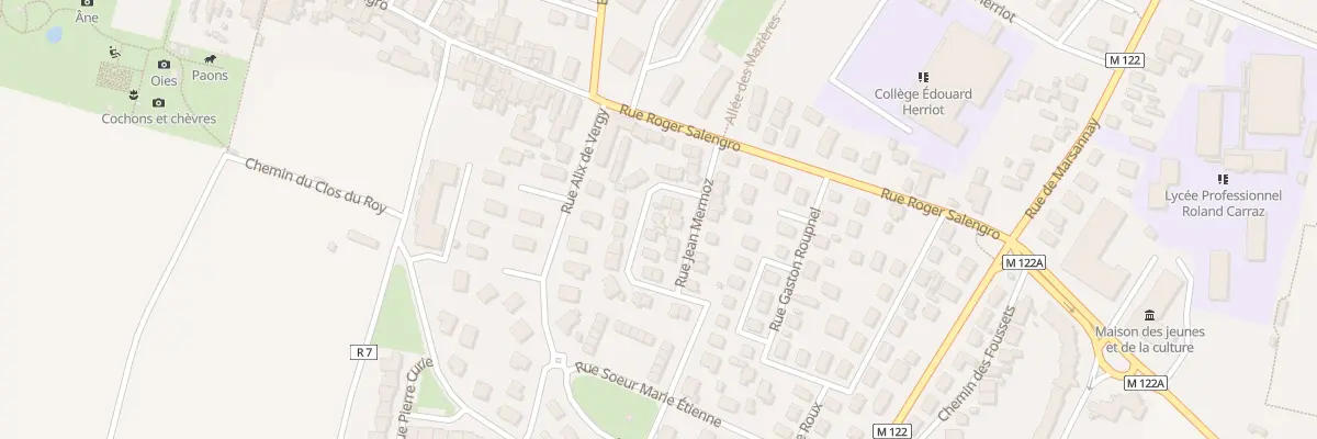 Plan du 5 Rue Jean Mermoz à Chenôve