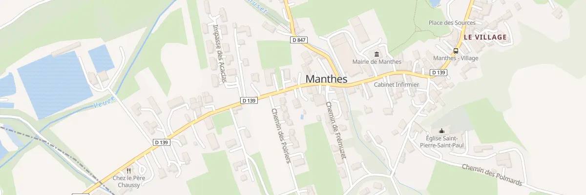 Plan du 85 Rte de Saint-Sorlin à Manthes