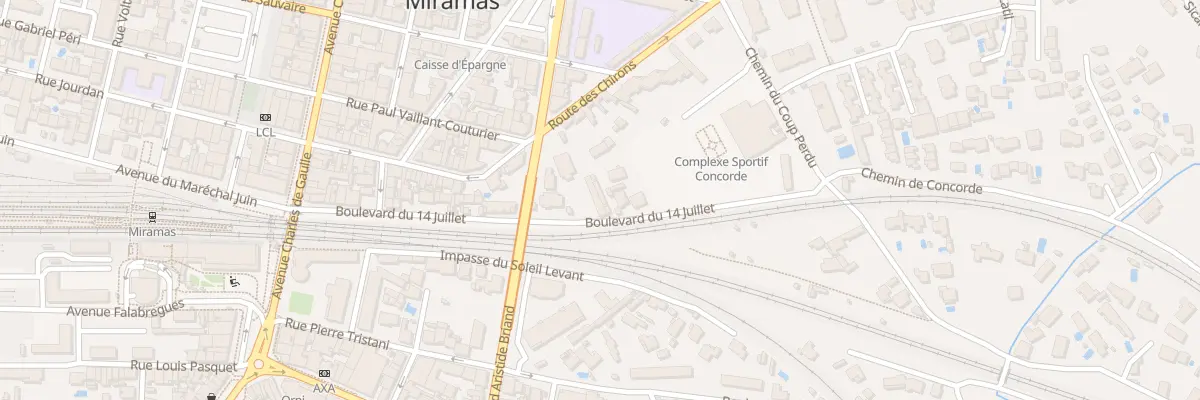 Plan du 35 Bd du 14 Juillet à Miramas