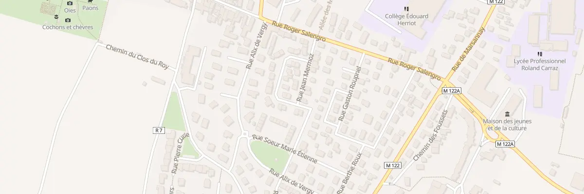Plan du 13 Rue Jean Mermoz à Chenôve