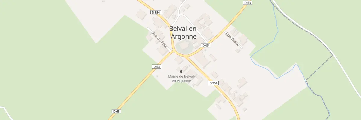 Plan du 2 Rte de Laheycourt à Belval-en-Argonne