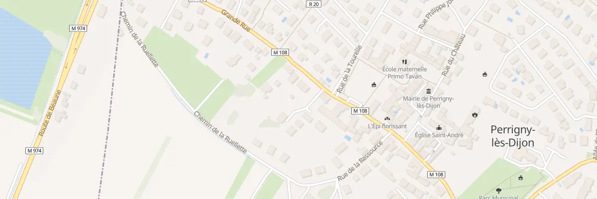 Plan du 40 Grande Rue à Perrigny-lès-Dijon