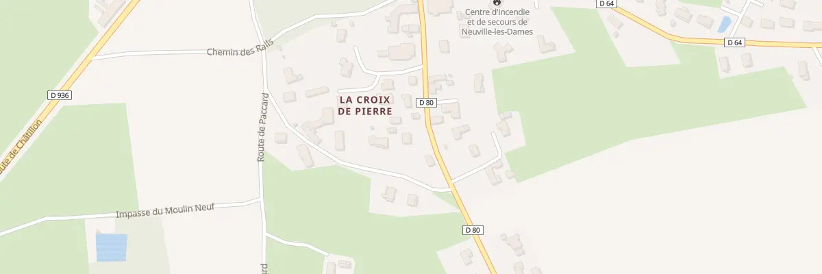 Plan du 5258 La Croix de Pierre à Neuville-les-Dames