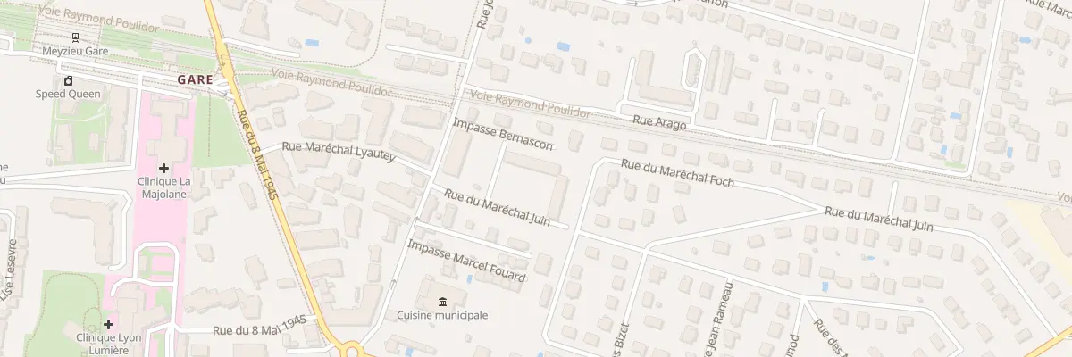 Plan du 9 Rue Marechal Juin à Meyzieu