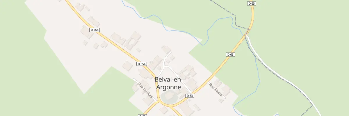 Plan du 5001 Rue de la Jardinette à Belval-en-Argonne