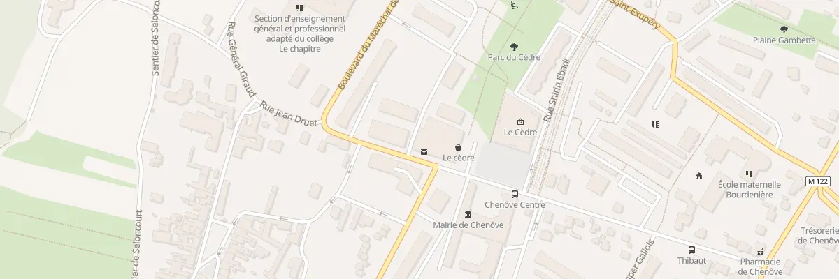 Plan du 25 Rue Alfred Changenet à Chenôve