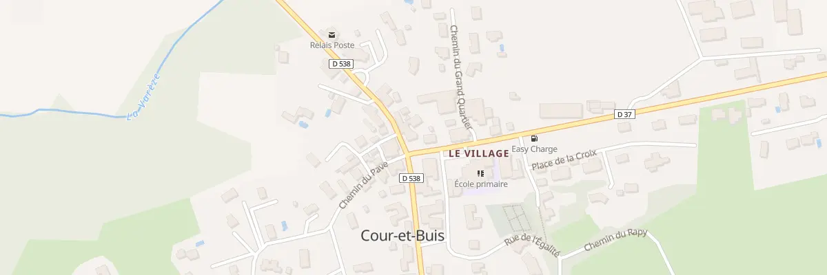 Plan du Village à Cour-et-Buis