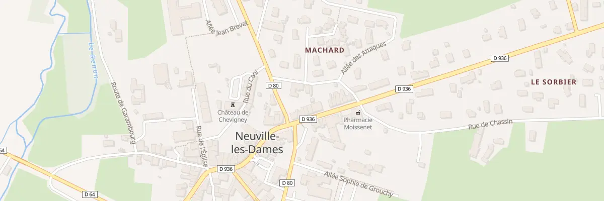 Plan du 311 Gr Grande Rue à Neuville-les-Dames