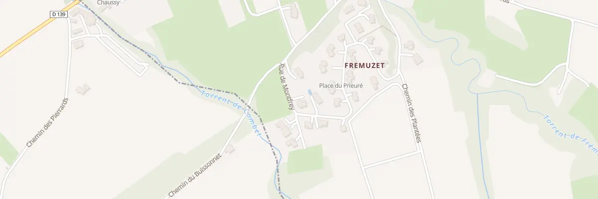 Plan du 285 Rue de Montfrey à Manthes