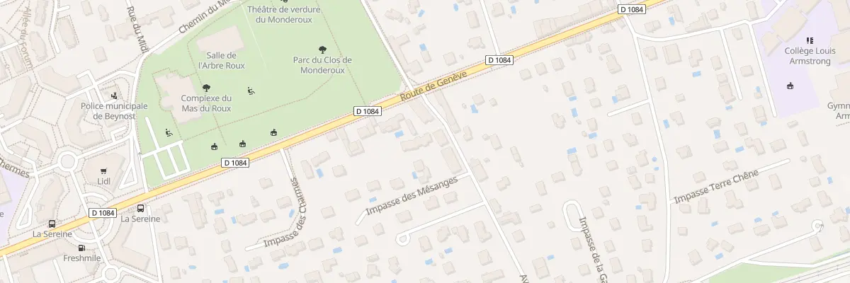 Plan du 40 Av de la Gare à Beynost