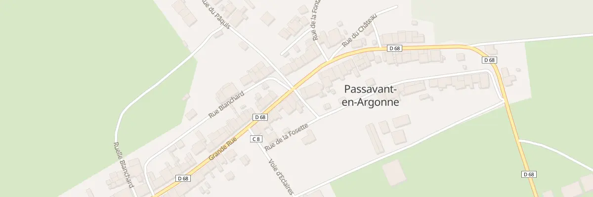 Plan du 1 Gr Grande Rue à Passavant-en-Argonne