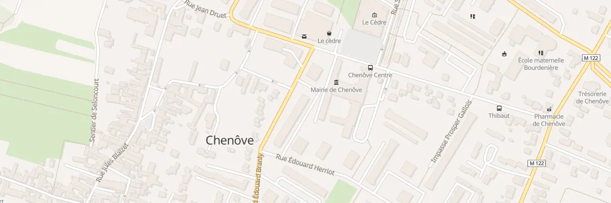 Plan du 34 Bd Edouard Branly à Chenôve