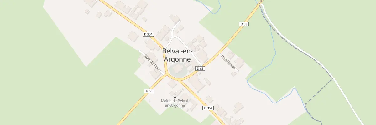 Plan du 1 Rue de l’Eglise à Belval-en-Argonne