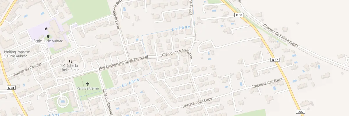 Plan du 138B All de la Résistance à Monteux