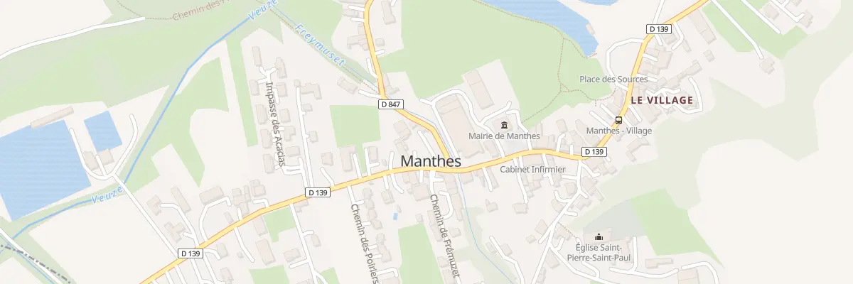 Plan du 20 Rte de Saint-Sorlin à Manthes