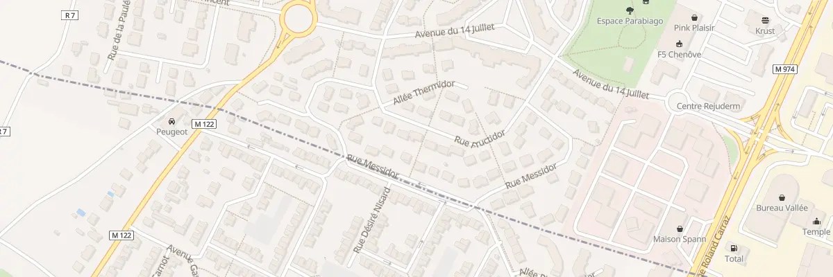 Plan du 14 Rue Fructidor à Chenôve