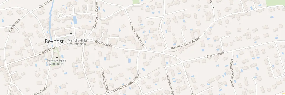 Plan du 70 Rue Centrale à Beynost