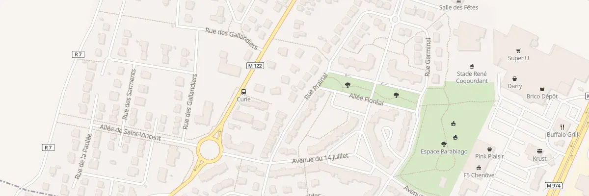 Plan du 23 Rue Prairial à Chenôve