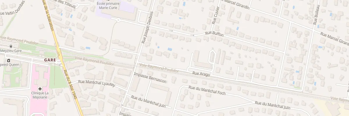 Plan du 5 Rue Arago à Meyzieu