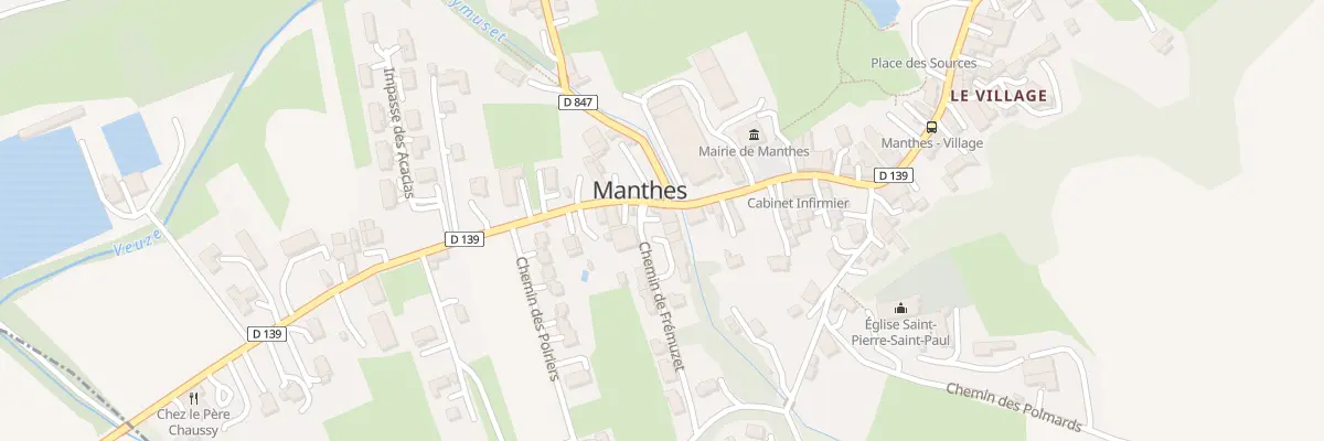 Plan du 15 Rte de Saint-Sorlin à Manthes