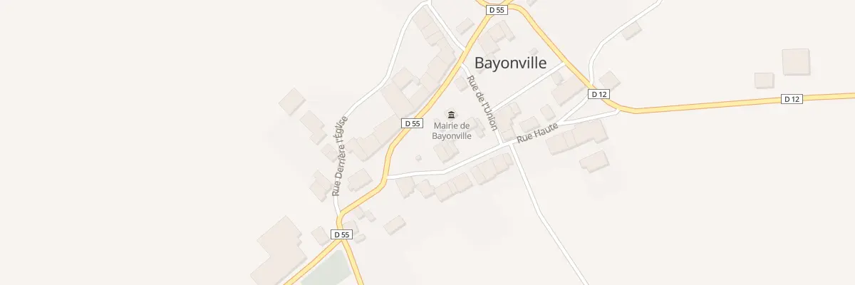 Plan du 1 Rue Haute à Bayonville