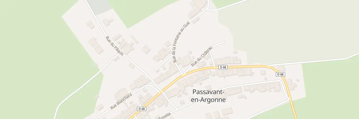 Plan du 1 Rue du Chateau à Passavant-en-Argonne