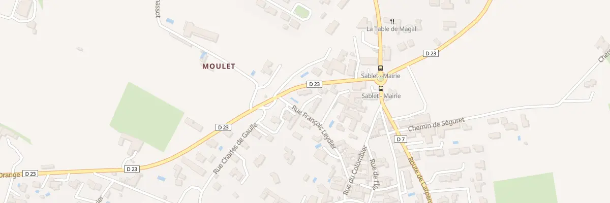Plan du 9010 Rue Francois Leydier à Sablet