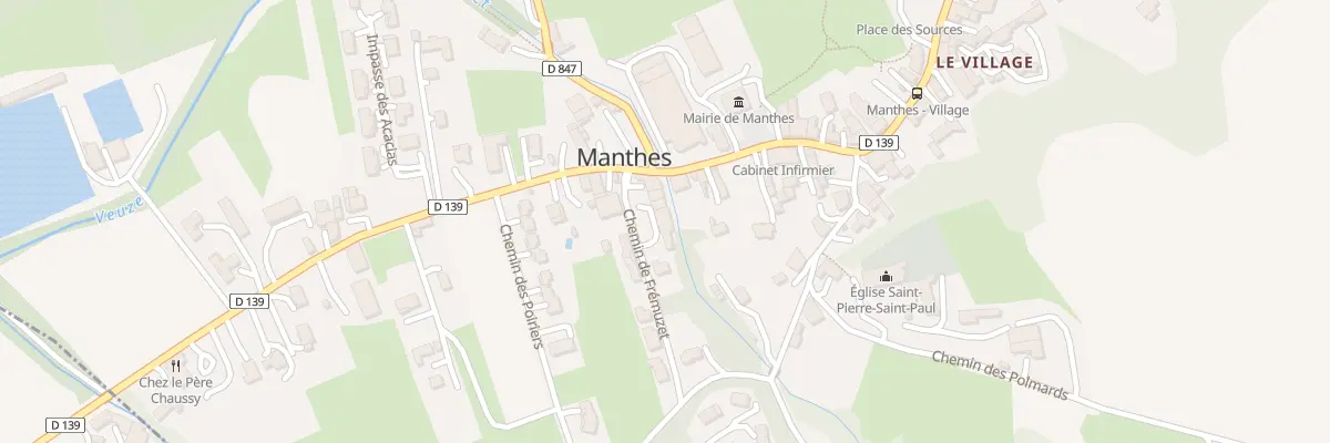 Plan du 20 Rue de Montfrey à Manthes