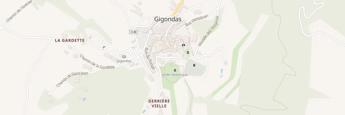 Plan du 5223 Le Village à Gigondas