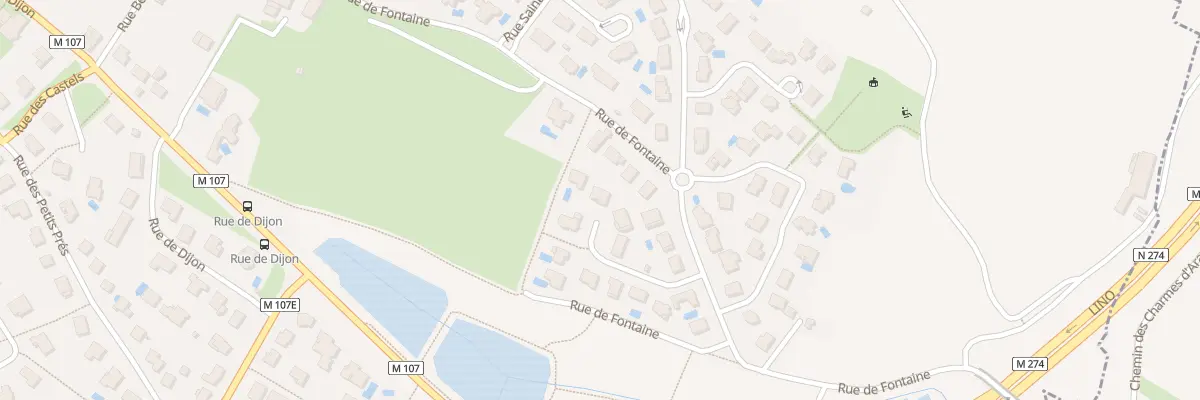 Plan du 68 Rue de Fontaine à Daix