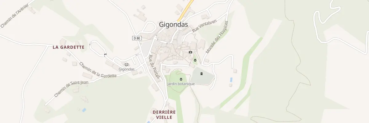 Plan du 5130 Le Village à Gigondas