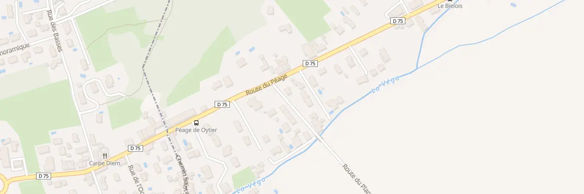 Plan du 742 Rte du Peage à Oytier-Saint-Oblas