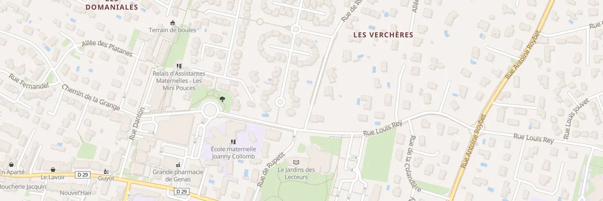 Plan du 25 Rue Doc Amedee Bonnet à Genas